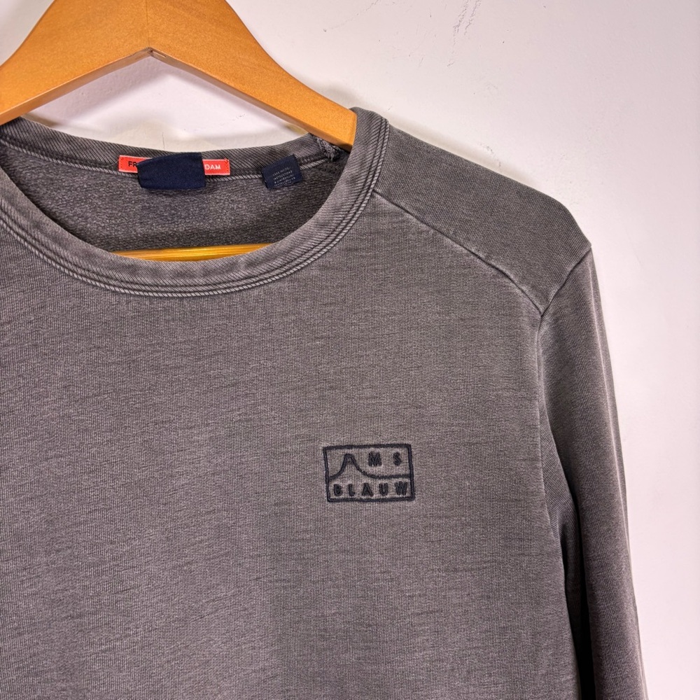 Scotch & Soda Amsterdam Gray Long Sleeve Shirt - Picture 2 of 7